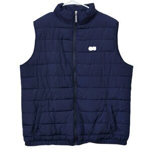 Princess Cruise Navy Blue Puffer Vest w. Logo & Pockets Size XL